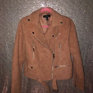 Forever 21 Faux Suede Moto Jacket
